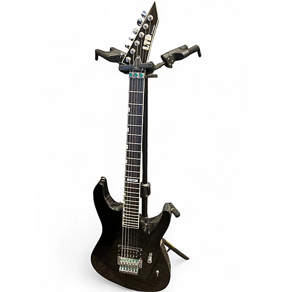 Used ESP LTD M-1 CUSTOM Black Solid Body Electric Guitar
