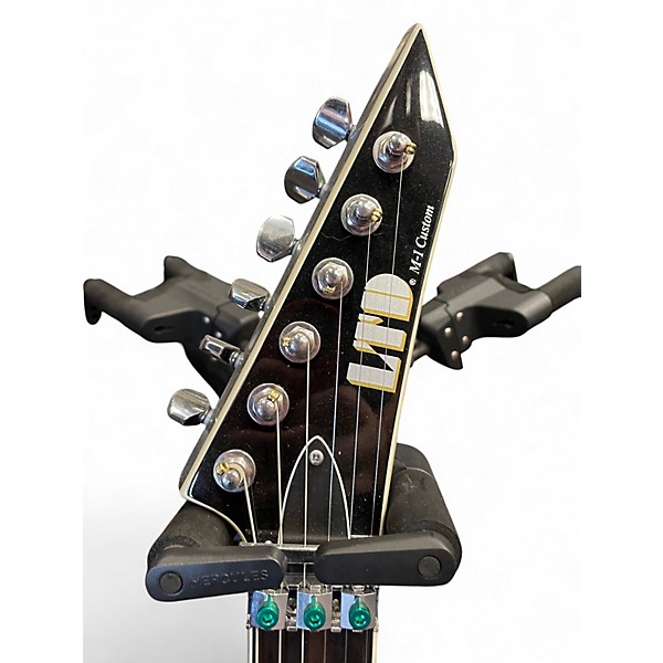 Used ESP LTD M-1 CUSTOM Black Solid Body Electric Guitar 4 Used ESP LTD M-1 CUSTOM Black Solid Body Electric Guitar