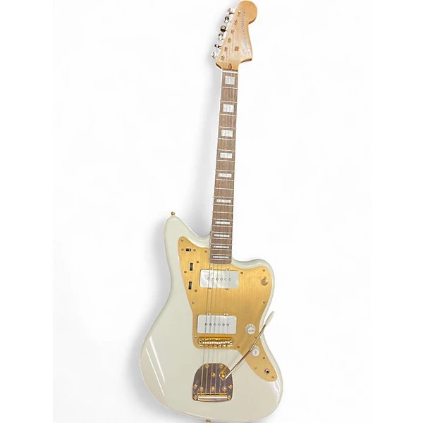 Used Squier 40th Anniversary Jazzmaster Olympic White Solid Body Electric Guitar