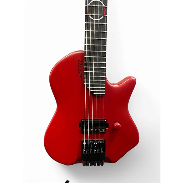 Used Kiesel Devin Townsend Neo Red Solid Body Electric Guitar 4 Used Kiesel Devin Townsend Neo Red Solid Body Electric Guitar
