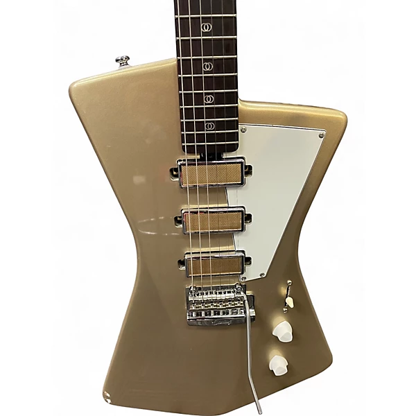 Used Sterling by Music Man ST. VINCENT GOLDIE Gold Solid Body Electric Guitar 4 Used Sterling by Music Man ST. VINCENT GOLDIE Gold Solid Body Electric Guitar