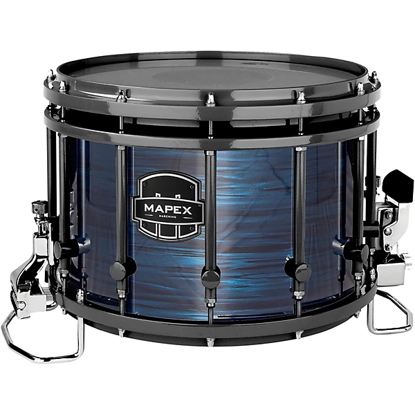 Mapex Quantum Agility Drums on Demand Series 14 Marching Snare Drum 14 x 10 in. Navy Ripple