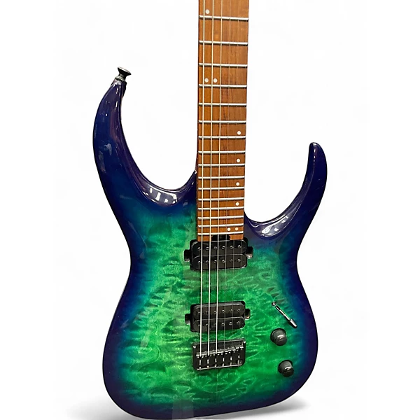 Used Jackson Pro Series Misha Mansoor Signature Juggernaut HT6 GREEN AND BLUE Solid Body Electric Guitar 4 Used Jackson Pro Series Misha Mansoor Signature Juggernaut HT6 GREEN AND BLUE Solid Body Electric Guitar