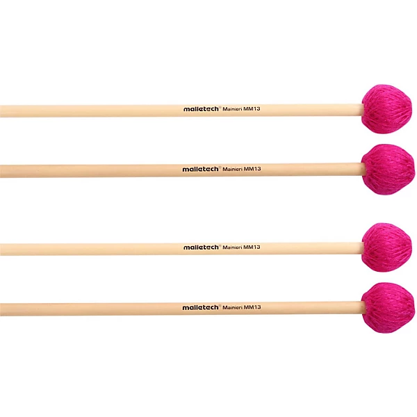 Malletech Mainieri Vibraphone Mallets Set of 4 (2 Matched Pairs) 13