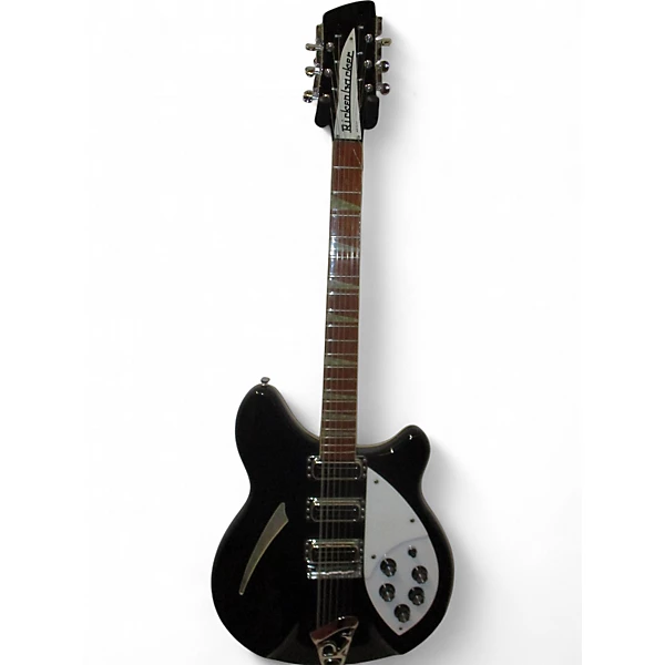 Vintage 1988 Rickenbacker 370/12 Roger McGuinn Limited Edition Jetglo Hollow Body Electric Guitar