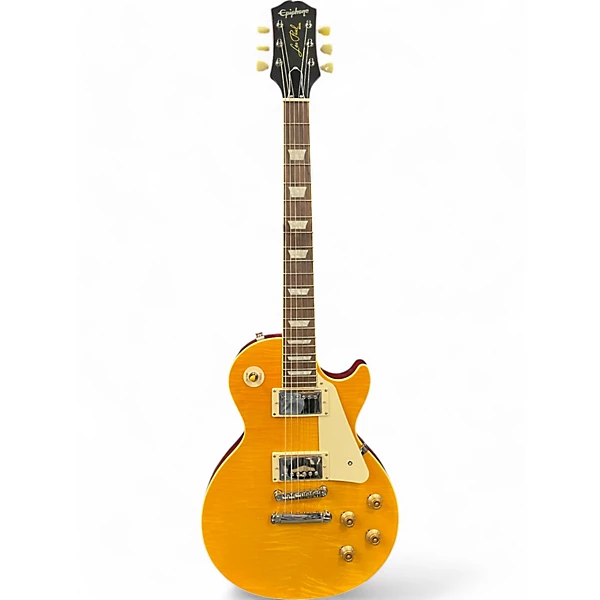 Used Epiphone Kirk Hammett Greeny 1959 Les Paul Lemonburst Solid Body Electric Guitar