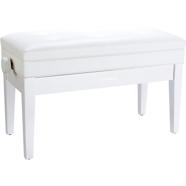 Roland RPB-D400-US Piano Bench, Duet Size, Vinyl Seat White