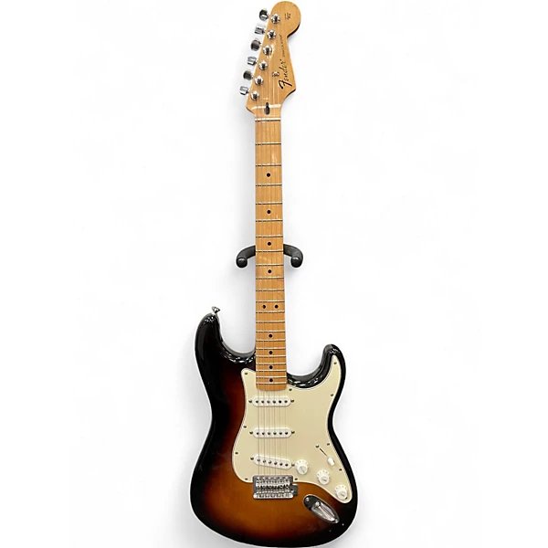 Used 2012 Fender MIM STRAT SUNBURST Solid Body Electric Guitar