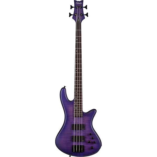 Schecter Guitar Research Limited-Edition Stiletto Studio-4 Bass Transparent Purple Burst 6 Schecter Guitar Research Limited-Edition Stiletto Studio-4 Bass Transparent Purple Burst