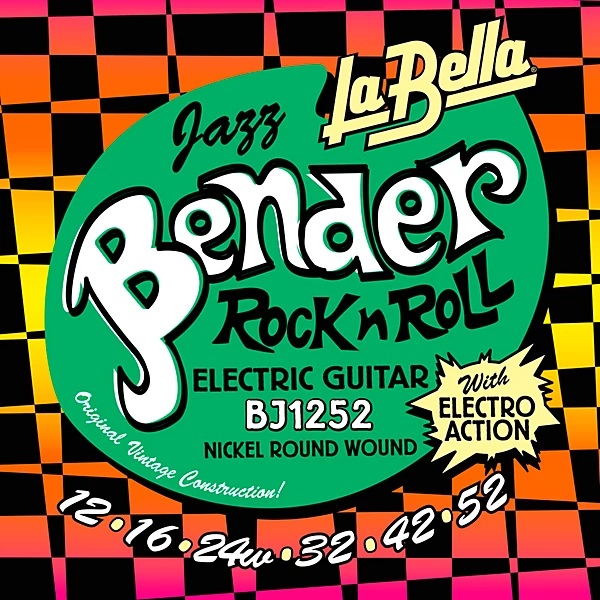 La Bella BJ1252 Jazz Bender Electric Guitar Strings With Wound 3rd 12 - 52