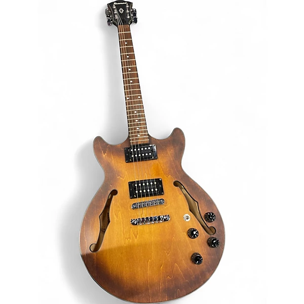 Used Ibanez AM73B Archtop Sunburst Hollow Body Electric Guitar