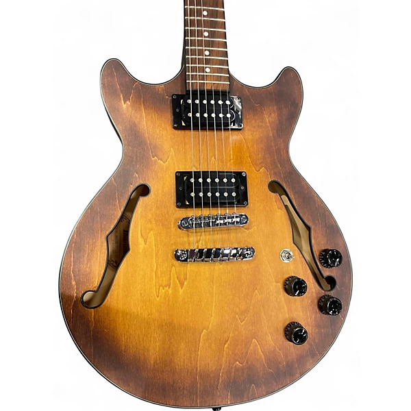 Used Ibanez AM73B Archtop Sunburst Hollow Body Electric Guitar 6 Used Ibanez AM73B Archtop Sunburst Hollow Body Electric Guitar