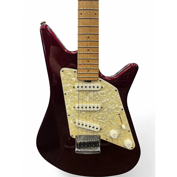 Used Ernie Ball Music Man Albert Lee Signature Maroon Solid Body Electric Guitar 4 Used Ernie Ball Music Man Albert Lee Signature Maroon Solid Body Electric Guitar