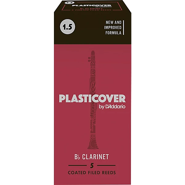 Rico Plasticover Bb Clarinet Reeds Strength 1.5 Box of 5