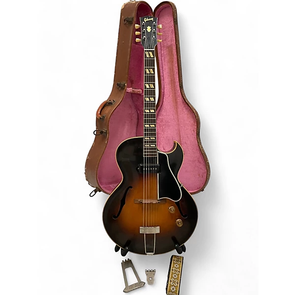 Vintage 1952 Gibson ES175 Sunburst Hollow Body Electric Guitar