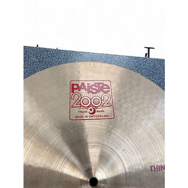 Used Paiste 18in 2002 Thin Crash Cymbal 4 Used Paiste 18in 2002 Thin Crash Cymbal