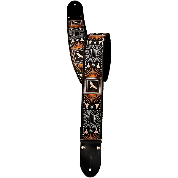 PRS 2 Jacquard Deluxe Retro Guitar Strap Beige Birds