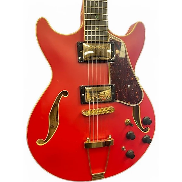 Used Ibanez AMH90 CHERRY RED Hollow Body Electric Guitar 4 Used Ibanez AMH90 CHERRY RED Hollow Body Electric Guitar