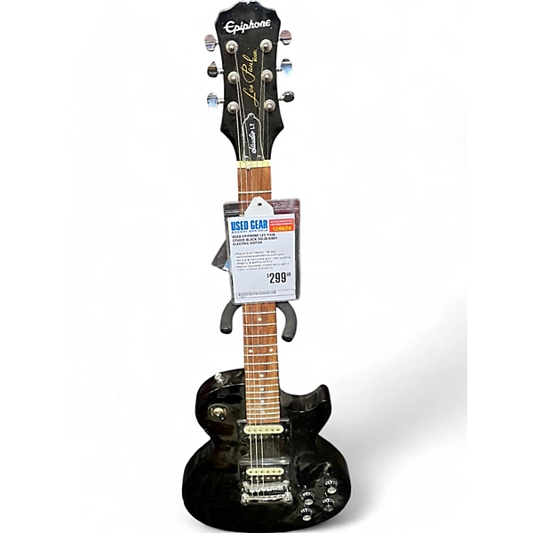 Used Epiphone Les Paul Studio Black Solid Body Electric Guitar