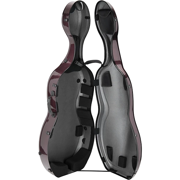 Artino CC-640 Muse Series Carbon Fiber Cello Case 4/4 Size Plum 6 Artino CC-640 Muse Series Carbon Fiber Cello Case 4/4 Size Plum