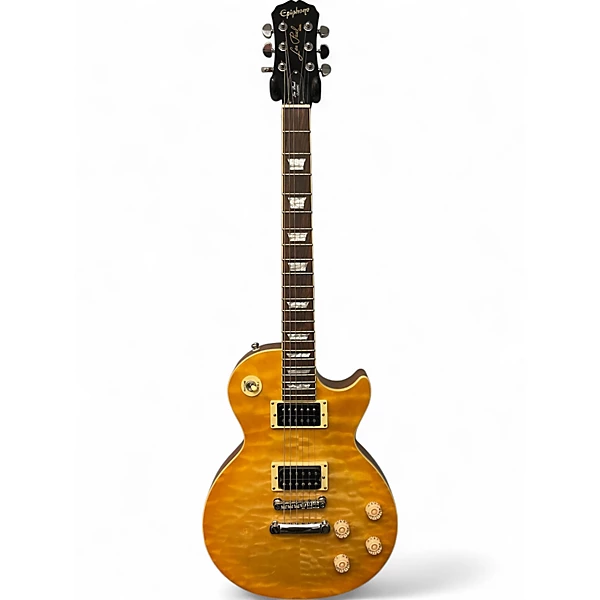 Used Epiphone Les Paul Classic Lemonburst Solid Body Electric Guitar