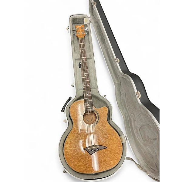 Used Dean EQABA Exotic Ash Natural Acoustic Bass Guitar