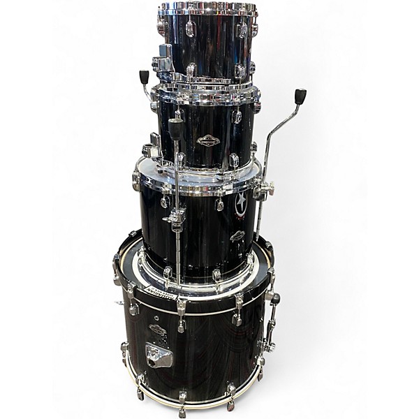 Used TAMA 4 Piece STARCLASSIC BABINGA BLACK CLOUDS AND SILVER LININGS Drum Kit
