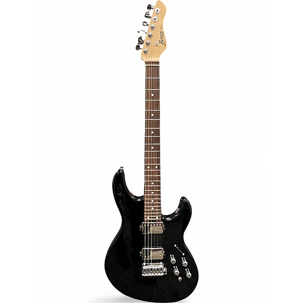 Used BOSS Eurus GS-1 Custom Black Electronic Guitar With SY Synth Engi Black Solid Body Electric Guitar