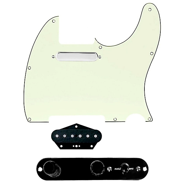 920D Custom Texas Vintage Loaded Pickguard for Tele With T3W-REV-B Control Plate Mint Green