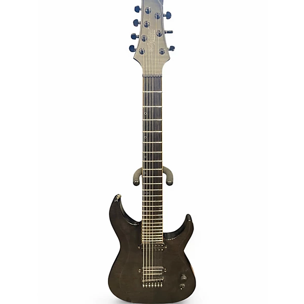Used Schecter Guitar Research KM7 MKii Black Solid Body Electric Guitar
