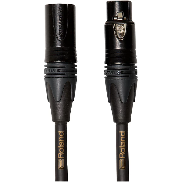 Roland Gold Series XLR Microphone Cable 10 ft. Black