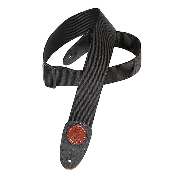 Levy's 2 Poly Guitar Strap Black