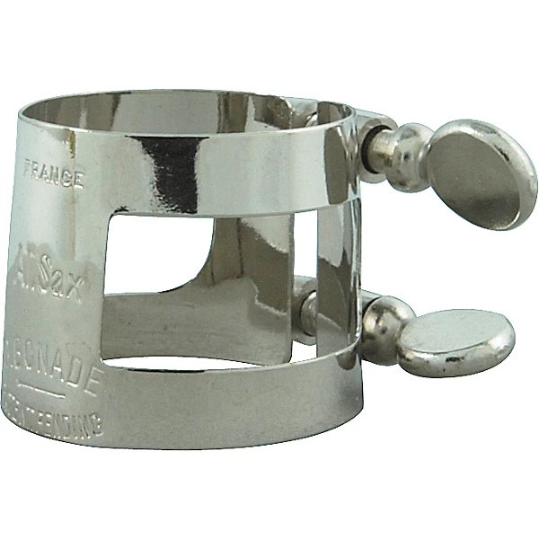 Bonade Alto Saxophone Ligature Alto Sax - Nickel - Inverted