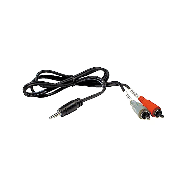 Hosa CMR-210 Stereo Y-cable Mini Male-Two RCA Males 6 ft.