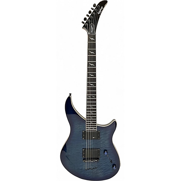 Used 2019 Epiphone Prophecy EM-2 Blue Solid Body Electric Guitar