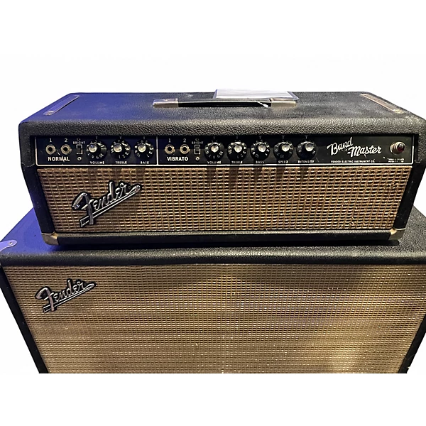 Vintage 1964 Fender Band Master VM 40W and 2x12 Cab Tube Guitar Amp Head