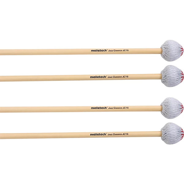 Malletech Jazz-Classics Vibraphone Mallets Set of 4 (2 Matched Pairs) 16