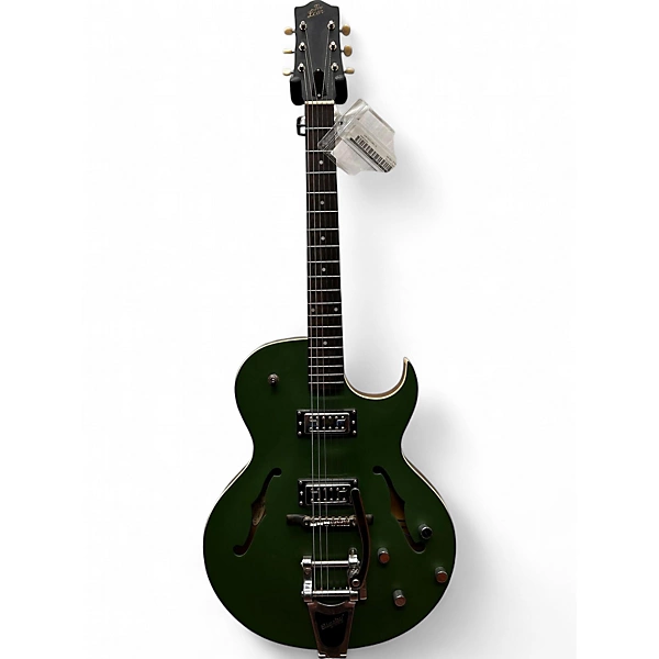 Used 2016 The Loar LH306TCGN Green Hollow Body Electric Guitar