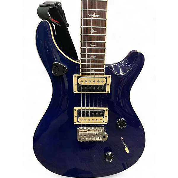Used PRS SE Standard 24 Trans Blue Solid Body Electric Guitar 4 Used PRS SE Standard 24 Trans Blue Solid Body Electric Guitar