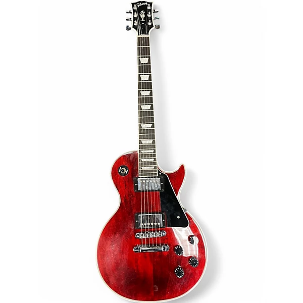 Used 2014 Gibson Les Paul Classic Custom Flowerpot Wine Red Solid Body Electric Guitar