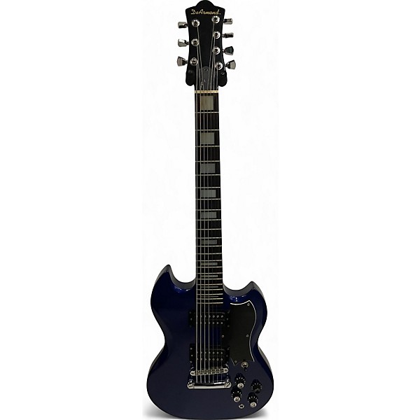 Used DeArmond S-67 Moon Blue Solid Body Electric Guitar
