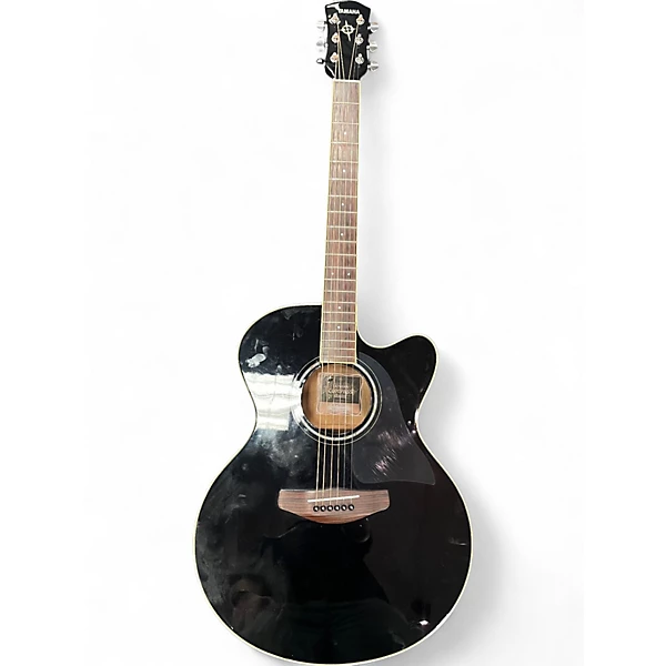 Used YamahaCPX600 Black Acoustic Guitar