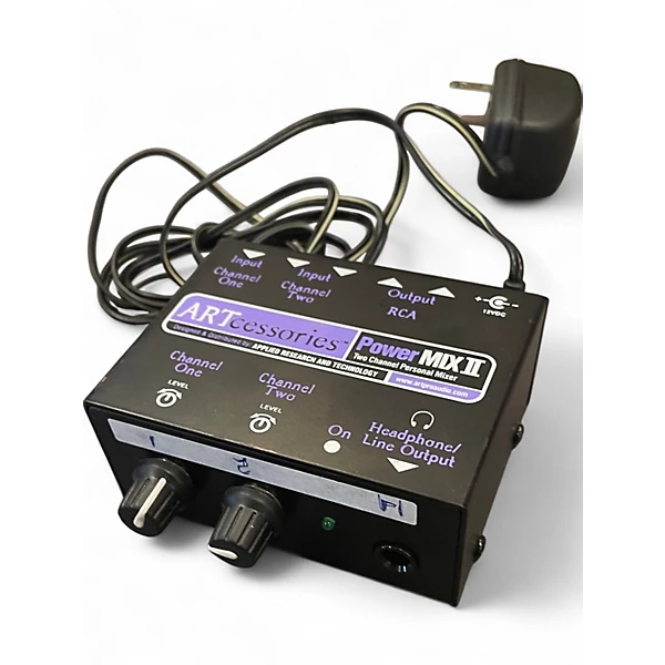 Used Art Power Mix II Headphone Mixer Line Mixer 6 Used Art Power Mix II Headphone Mixer Line Mixer