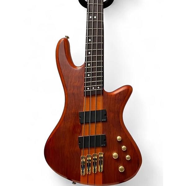 Used Schecter Guitar Research Stiletto Studio 4 Natural Electric Bass Guitar