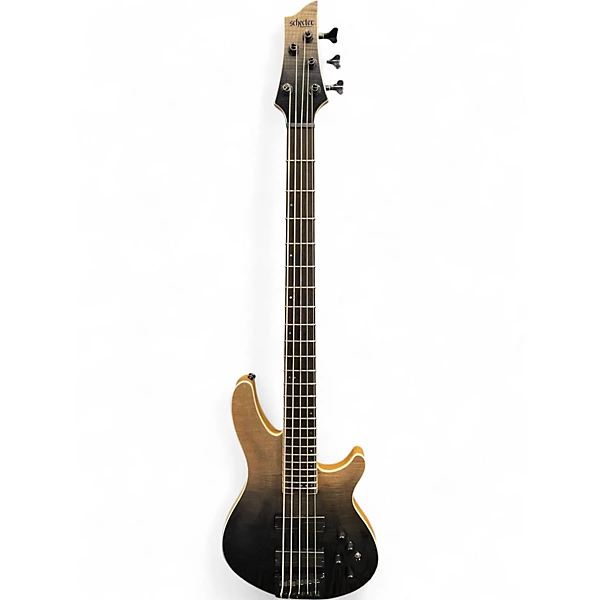 Used Schecter Guitar Research SLS Elite-5 Black Fade Burst Electric Bass Guitar
