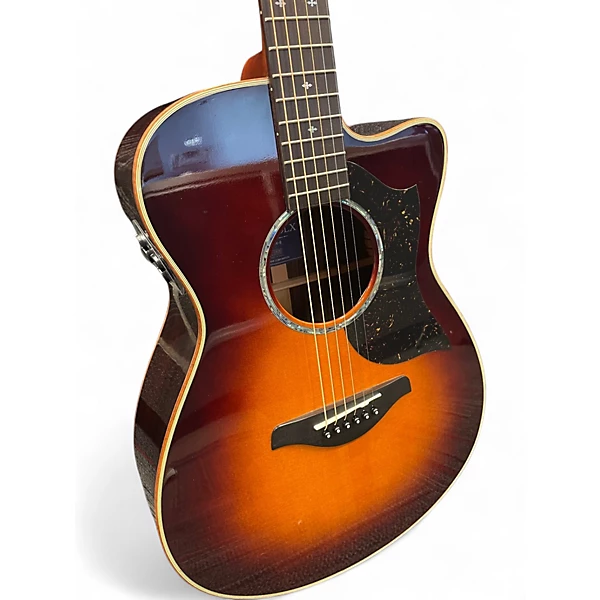 Used Yamaha AC5R DLX Sunburst Acoustic Electric Guitar 4 Used Yamaha AC5R DLX Sunburst Acoustic Electric Guitar