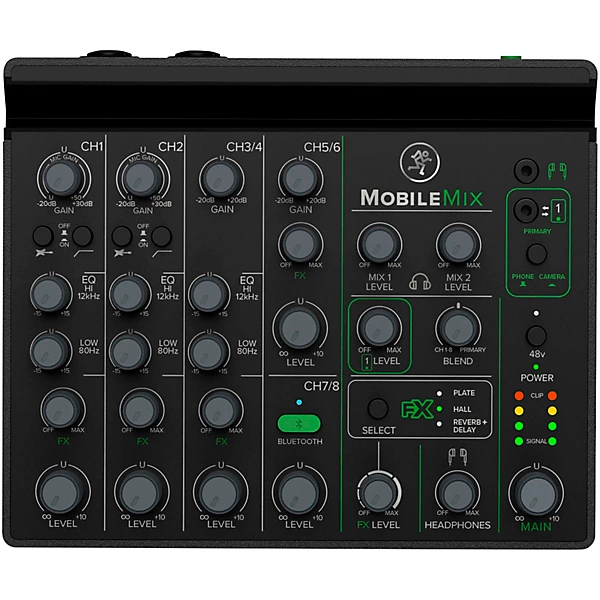 Mackie MobileMix 8-Channel USB-Powerable Mixer for A/V Production, Live Sound & Streaming