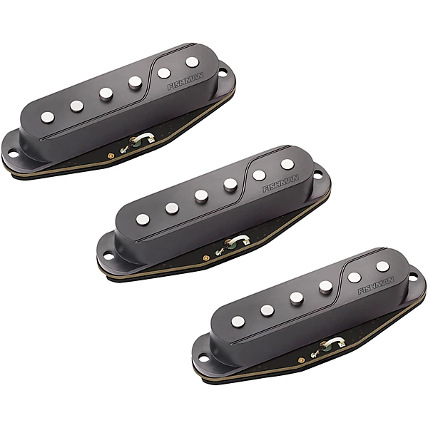 Fishman Fluence Greg Koch Single Width Strat Pickup Set Black
