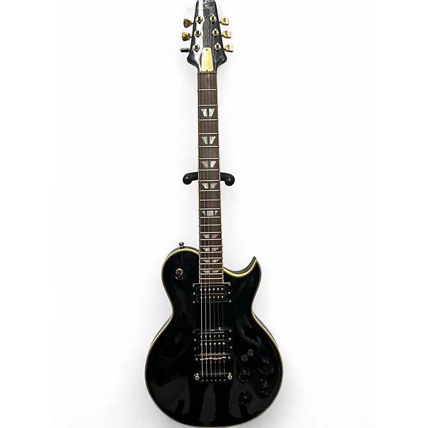 Used Aria PRO II BLACK AND GOLD Black and Gold Solid Body Electric Guitar