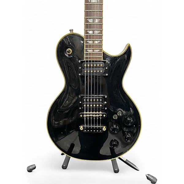 Used Aria PRO II BLACK AND GOLD Black and Gold Solid Body Electric Guitar 6 Used Aria PRO II BLACK AND GOLD Black and Gold Solid Body Electric Guitar